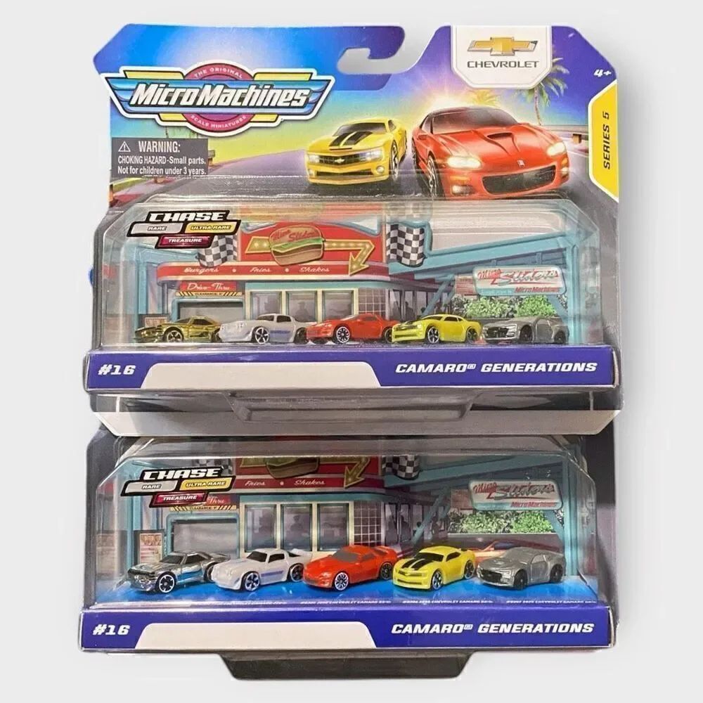 Micro Machines Series 5 Camaro Generations #16 CHASE RARE and ULTRA 67 Camaro SS